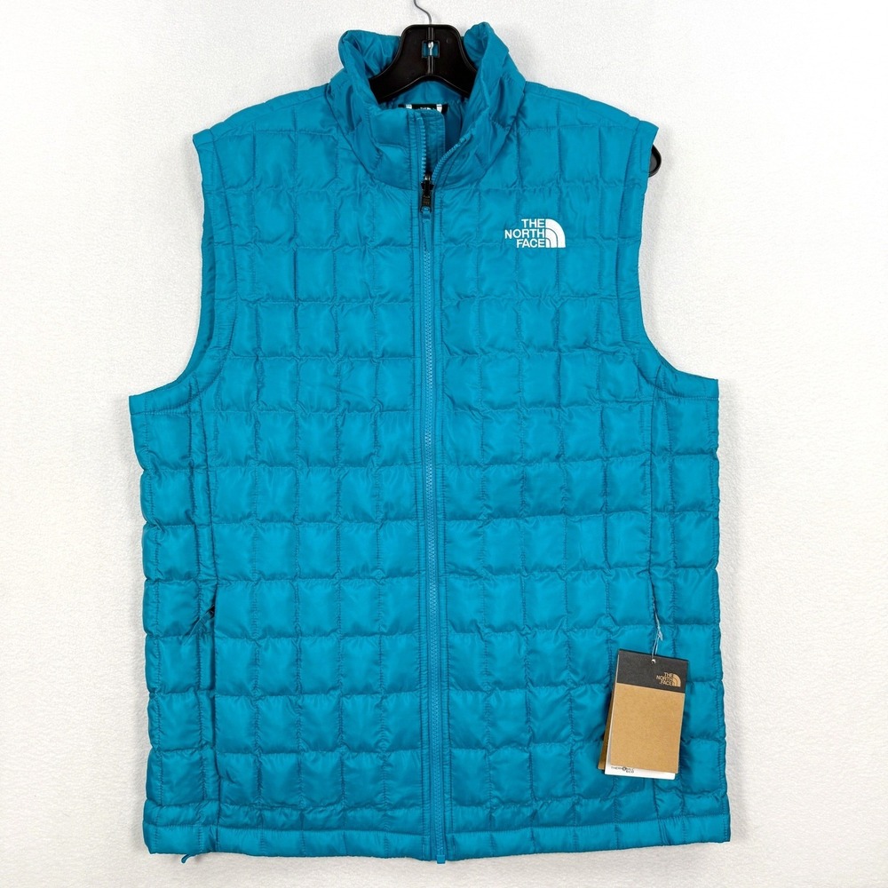The‎ North Face Thermoball Vest Mens Size M Alkaline Blue Packable - NEW